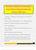 NDAEB 5&period;0 Patient Care Procedures Exam Study Guide Questions and Answers 100&percnt; Pass