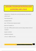 NDAEB 2 EXAM QUESTIONS AND ANSWERS 100&percnt; PASS