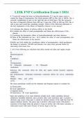 LEIK FNP Certification Exam 1 2024 