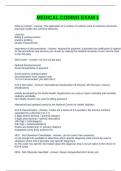 MEDICAL CODING EXAM 1 QUESTIONS WITH CORRECT ANSWERS