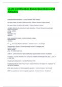 Laser Certification Exam Questions and Answers
