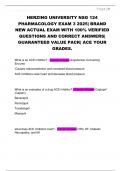 HERZING UNIVERSITY NSG 124  PHARMACOLOGY EXAM 3 2025&vert; BRAND  NEW ACTUAL EXAM WITH 100&percnt; VERIFIED  QUESTIONS AND CORRECT ANSWERS&vert;  GUARANTEED VALUE PACK&vert; ACE YOUR  GRADES&period;