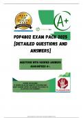 PDP4802 EXAM PACK 2025 &lbrack;DETAILED QUESTIONS AND ANSWERS&rsqb;