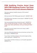 PGA PGM QUALIFYING Exam 2025 &vert; PGA  PGM QUALIFYING Actual Exam 2025  Questions and Correct Answers Rated A&plus;