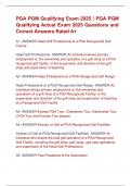 PGM Qualifying Practice Actual Exam  2025 PGM Qualifying Practice Test Exam  Questions and Correct Answers Rated A&plus;