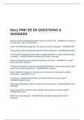 Navy PMK EE E6 QUESTIONS & ANSWERS