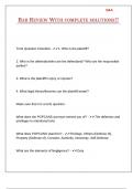 BAR REVIEW WITH COMPLETE SOLUTIONS&excl;&excl;