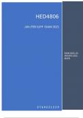 HED4806 Jan&sol;Feb  SUPP EXAM 2025 EXAM DATE &colon;23 JANUARY 2025 Question 1 &lbrack;20&rsqb; Read the excerpt below and answer the questions that follow&colon; The study of foreign systems of education for borrowing is an important feature in the historical  development of the f