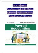 SOLUTION MANUAL  Payroll Accounting 2024&comma; 34th Edition by Bernard J&period; Bieg&comma; Bridget Stomberg Verified Chapters 1 - 7&comma; Complete