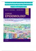 Test Bank For Gordis Epidemiology 6th Edition By David D Celentano&semi; Moyses Szklo  Chapter 1-20 Complete Guide 