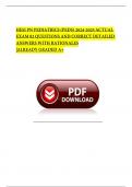 HESI PN PEDIATRICS &lpar;PEDS&rpar; 2024-2025 ACTUAL EXAM 82 QUESTIONS AND CORRECT DETAILED ANSWERS WITH RATIONALES &vert;ALREADY GRADED A&plus;