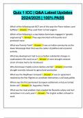 Quiz 1 ICC &vert; Q&A Latest Updates 2024&sol;2025 &vert; 100&percnt; PASS