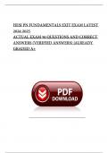 HESI PN FUNDAMENTALS EXIT EXAM 2024&vert; ACTUAL EXAM WITH 50 NGN QUESTIONS AND CORRECT ANSWERS &vert;ALREADY GRADED A&plus;