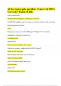 all hazwoper quiz questions &lpar;Answered 100&percnt; Correctly&rpar; Updated 2024