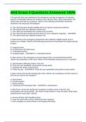 AH3 Exam 4 Questions Answered 100&percnt;