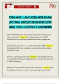 CSA W47&period;1 AND CSA W59 EXAM ACTUAL 2025&sol;2026 QUESTIONS AND 100&percnt; CORRECT ANSWERS