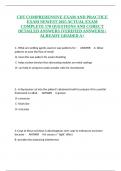 CDT COMPREHENSIVE EXAM AND PRACTICE EXAM NEWEST 2025 ACTUAL EXAM COMPLETE 170 QUESTIONS AND CORECT DETAILED ANSWERS &lpar;VERIFIED ANSWERS&rpar; &vert;ALREADY GRADED A&plus;