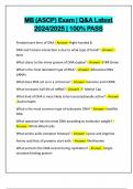 MB &lpar;ASCP&rpar; Exam &vert; Q&A Latest 2024&sol;2025 &vert; 100&percnt; PASS