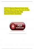 HESI PN OB EXAM &vert;&vert; HESI PN PEDIATRICS EXAM &vert;&vert; HESI PN MATERNITY EXAM &vert;&vert; NEWEST ACTUAL EXAM COMPREHENSIVE QUESTIONS AND VERIFIED ANSWERS GRADED A&plus; &vert; 100&percnt; PASS &vert;&vert; 2025 UPDATE&excl;&excl;