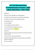 AZ-104 Renewal Exam &lpar;Comprehensive Version&rpar; &vert; Q&A Latest 2024&sol;2025 &vert; 100&percnt; PASS