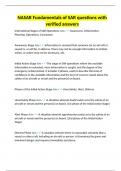 NASAR Fundamentals of SAR questions with verified answers