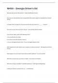 NHSA - Georgia Driver's Ed&comma; 250 Questions And Answers 