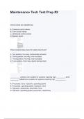 Maintenance Tech Test Prep -2 questions and answers&period;