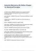Industrial Mechanics 4th Edition Chapter 14 Electrical Principles questions and answers&period;