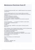 Maintenance Electrician Exam -1 questions and answers&period;