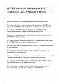NCCER Industrial Maintenance E & I Technician Level 1 Module 1 Review&period;