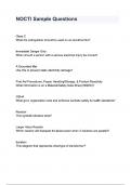 NOCTI Sample Questions and answers
