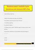 Biochem exam 2- module 3 quiz Questions and Answers 100&percnt; Pass