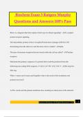 Biochem Exam 3 Rutgers Murphy Questions and Answers 100&percnt; Pass