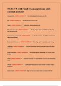 NUSCTX 104 Final Exam questions with correct answers&period;