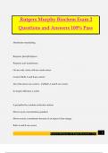 Rutgers Murphy Biochem Exam 2 Questions and Answers 100&percnt; Pass