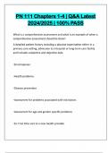 PN 111 Chapters 1-4 &vert; Q&A Latest 2024&sol;2025 &vert; 100&percnt; PASS