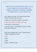 PATH 222 FINAL EXAM NEWEST 2025 ACTUAL  EXAM COMPLETE 100 QUESTIONS AND  CORRECT DETAILED ANSWERS &lpar;VERIFIED  ANSWERS&rpar; &vert;100&percnt; GUARANTEED PASS&excl;