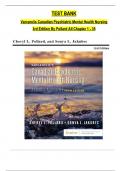 TEST BANK For Varcarolis's Canadian Psychiatric Mental Health Nursing 3rd Edition By Cheryl L&period; Pollard&comma; Sonya L&period; Jakubec&comma; Verified Chapters 1 - 35&comma; Complete Newest Version
