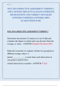 WGU D514 OBJECTIVE ASSESSMENT VERSION 1  AND 2 NEWEST 2025 ACTUAL EXAM COMPLETE  200 QUESTIONS AND CORRECT DETAILED  ANSWERS &lpar;VERIFIED ANSWERS&rpar; &vert;100&percnt;  GUARANTEED PASS&excl;