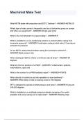 Machinist Mate Test questions and answers&period;