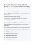 Week 4 ProKnow U&period;S&period; Navy Enlisted Personnel and Shipboard Familiarization questions and answers