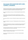 Stormwater EPA EXAM 2025 WITH 100&percnt; CORRECT ANSWERS