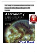 TEST BANK For Astronomy A Beginners Guide to the Universe&comma; 8th Edition by Chaisson&comma; Verified Chapters 1 - 18&comma; Complete Newest Version
