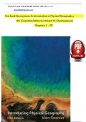Geosystems&colon; An Introduction to Physical Geography&comma; 5th Canadian Edition TEST BANK&comma; Verified Chapters 1 - 20&comma; Complete Newest Version
