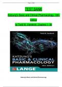 TEST BANK For Katzung's Basic and Clinical Pharmacology&comma; 16th Edition By &lbrace;Todd W&period; Vanderah&comma; 2024&comma;&rcub; Verified Chapters 1 - 66&comma; Complete Newest Version