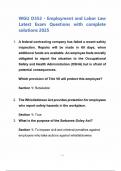 WGU D352 - Employment and Labor Law Latest Exam Questions with complete solutions 2025