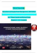 Test bank for operations and supply chain management 16th edition by f robert jacobs - Copy
