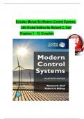 TEST BANK FOR Modern control systems solution manual 14TH edtion 