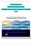 Solution Manual for Principles of Corporate Finance 14th Edition by Richard Brealey&comma; Stewart Myers&comma; Verified Chapters 1 - 34&comma; Complete Newest Version