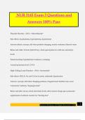 NUR 3145 Exam 3 Questions and Answers 100&percnt; Pass